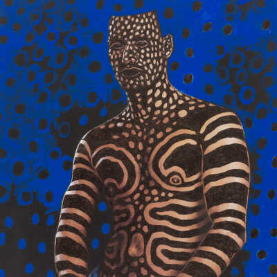 Untitled (Blue & Black Super Imposed)