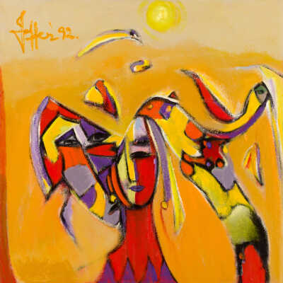Untitled (Women with Bird)**