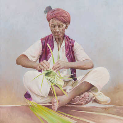 Untitled (Basket weaver)