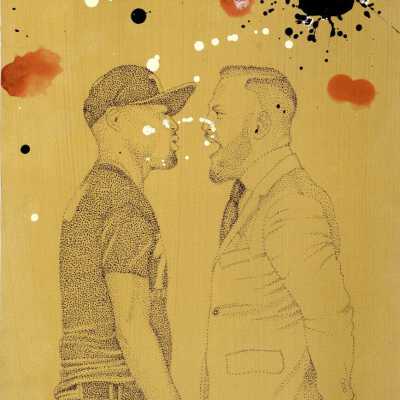 Closer to God on Gold (triptych 3)