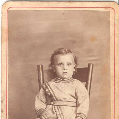 Photo, Toddler in Wrap Coat