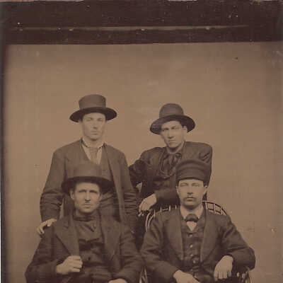 Photo, Four Men, Tintype