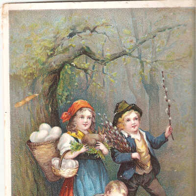 Postcard, Easter, 1912