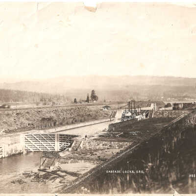 Photograph, Cascade Locks and Canal, Steamer