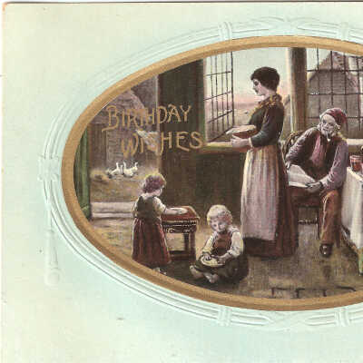 Postcard, Birthday, 1909