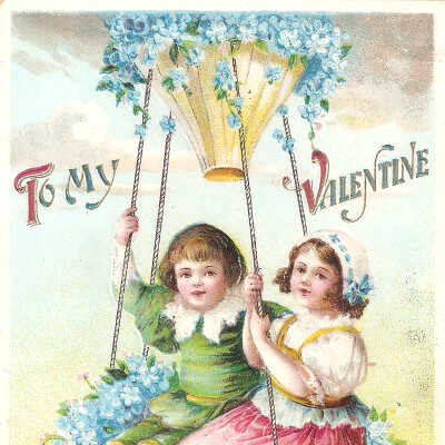 Postcard, Valentines,
