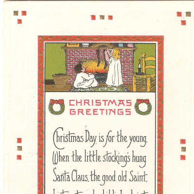 Postcard, Christmas,