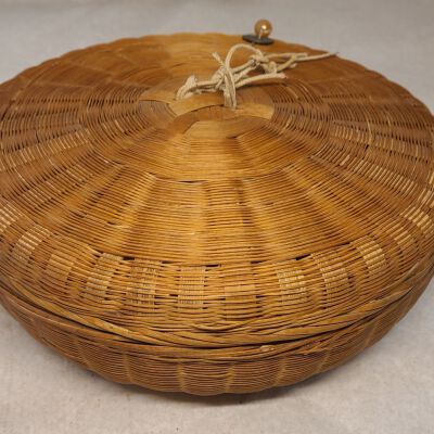 Sewing box with sewing items