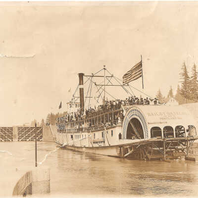 Photograph, Cascade Locks and Canal, Bailey Gatzert