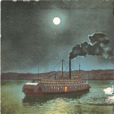 Postcard, Columbia River, Sternwheeler