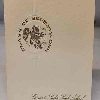 Card, Graduation Annoucment, 1971