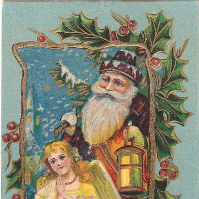 Postcard, Christmas, 1910
