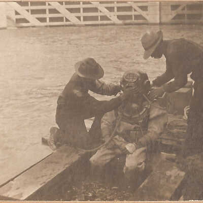 Photographs (A-F), Cascade Locks and Canal, Diver, The Dalles City