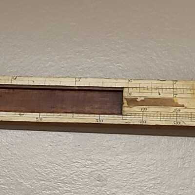 Tool, Slide Ruler, Used in Construction of the Cascade Locks and Canal