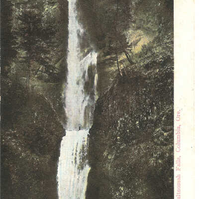 Postcard, Multnomah Falls