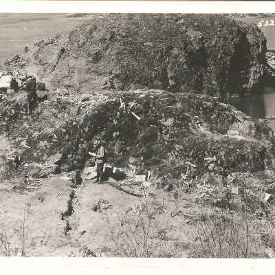 Construction of the Cascade Locks,