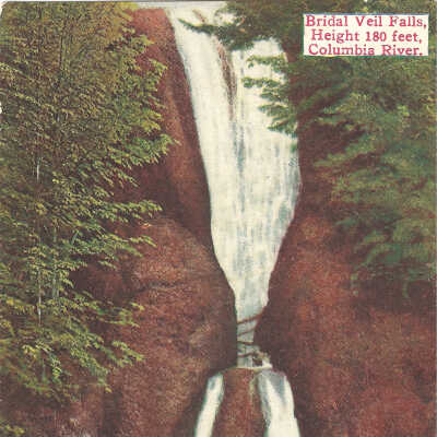 Postcard, Bridal Veil Falls