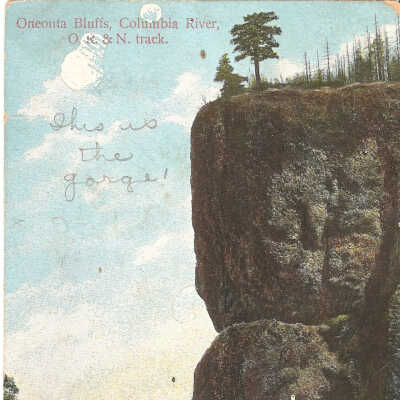 Postcard, Oneonta Bluffs