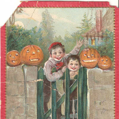 Postcard, Halloween, 1911