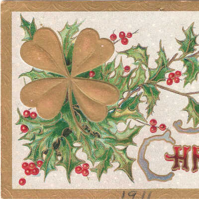 Postcard, Christmas, 1911