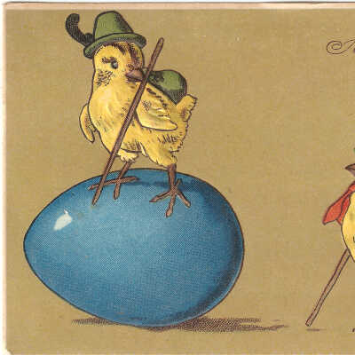 Postcard, Easter, 1912