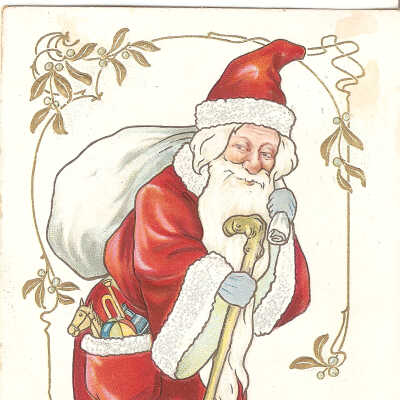 Postcard, Christmas, 1907