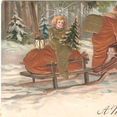 Postcard, Christmas, 1910