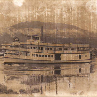 Photograph, Sternwheeler, Columbia Gorge,