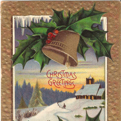 Postcard, Christmas,