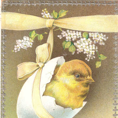 Postcard, Easter, 1911