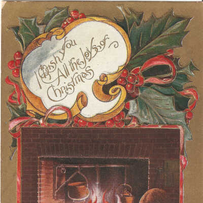 Postcard, Christmas, 1909