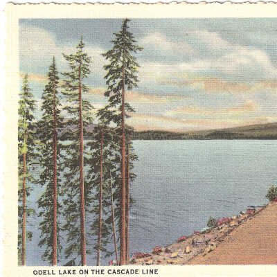 Postcard, Odell Lake,