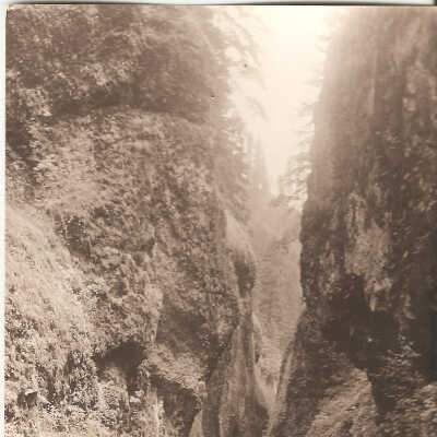 Postcard, Columbia River Highway, Oneonta