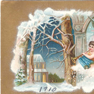 Postcard, Christmas, 1910