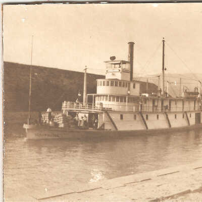 Photograph, Cascade Locks and Canal, Sternwheeler