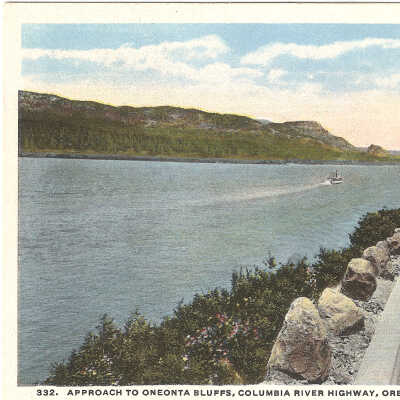 Postcard, Oneonta Bluffs