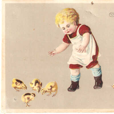 Postcard, Easter, 1910