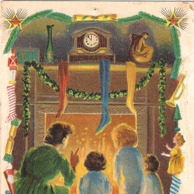 Postcard, Christmas, 1911
