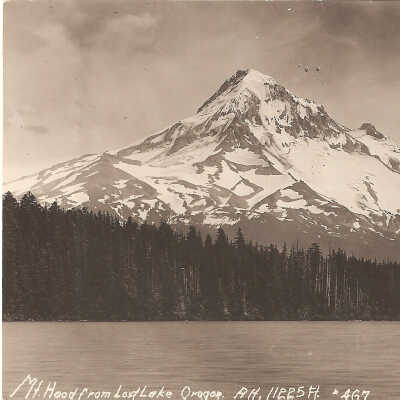 Postcard, Mt. Hood, Lost Lake