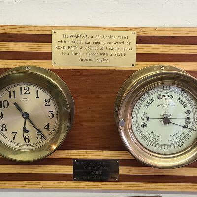 Clock, 10 Day Clock, Barometer, Warco