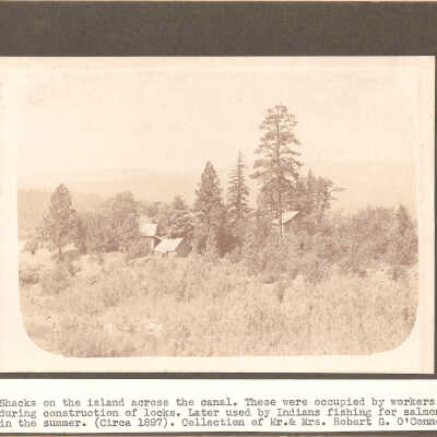 Structures, Construction of Cascade Locks, 1897