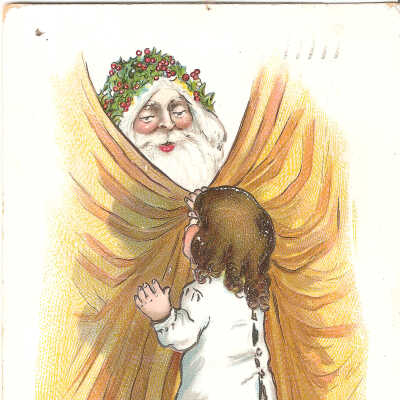 Postcard, Christmas, 1908