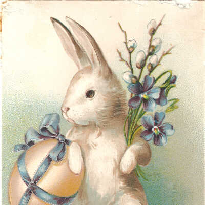 Postcard, Easter, 1909