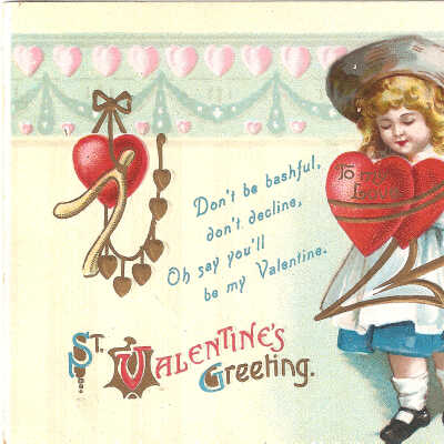Postcard, Valentines,