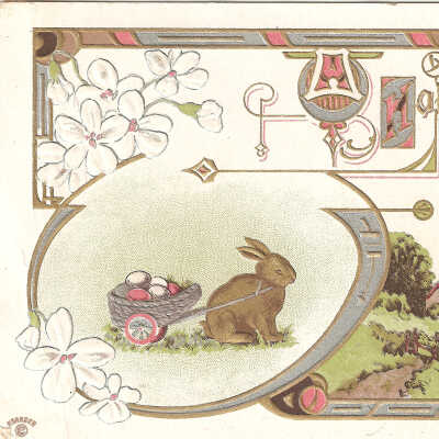 Postcard, Easter, 1911