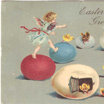 Postcard, Easter, 1912