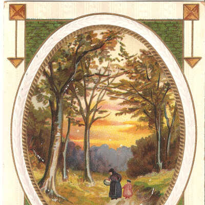 Postcard, Christmas, 1909