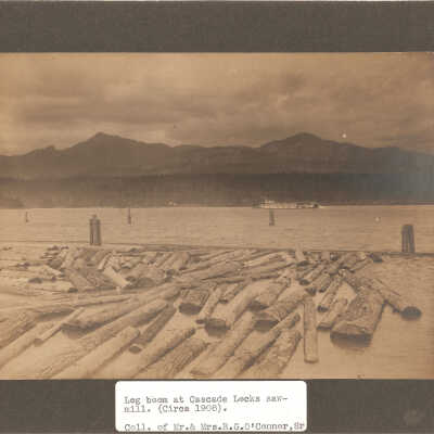 Photograph, Cascade Locks Saw Mill, 1908