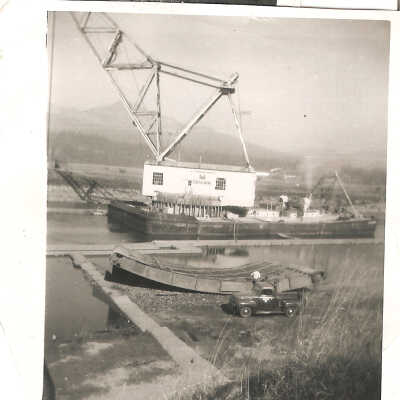 Photograph, Construction, Cascade Locks and Canal, (A/B)
