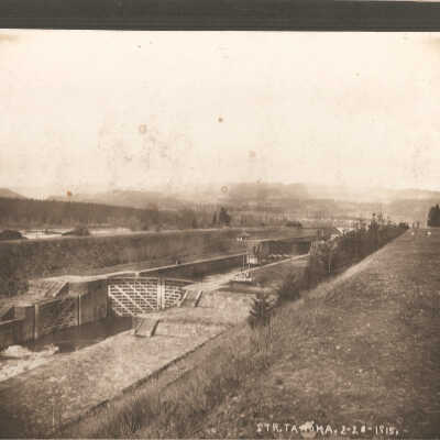Picture, Cascade Locks and Canal, 1915